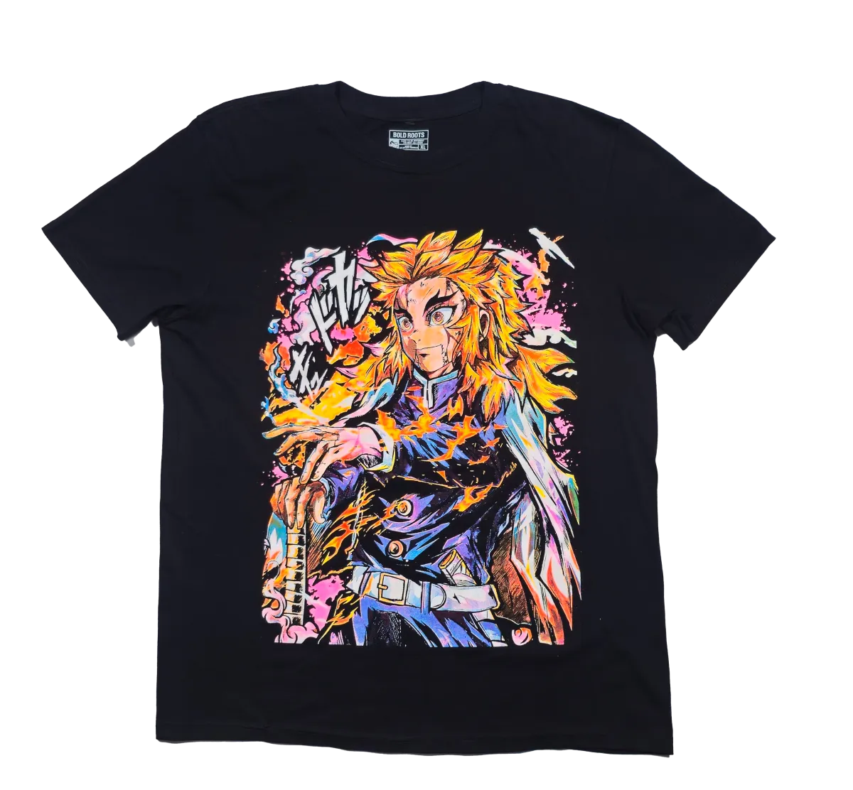 Demon Slayer Rengoku-LIMITED EDITION NEON UV-ACTIVE TEE