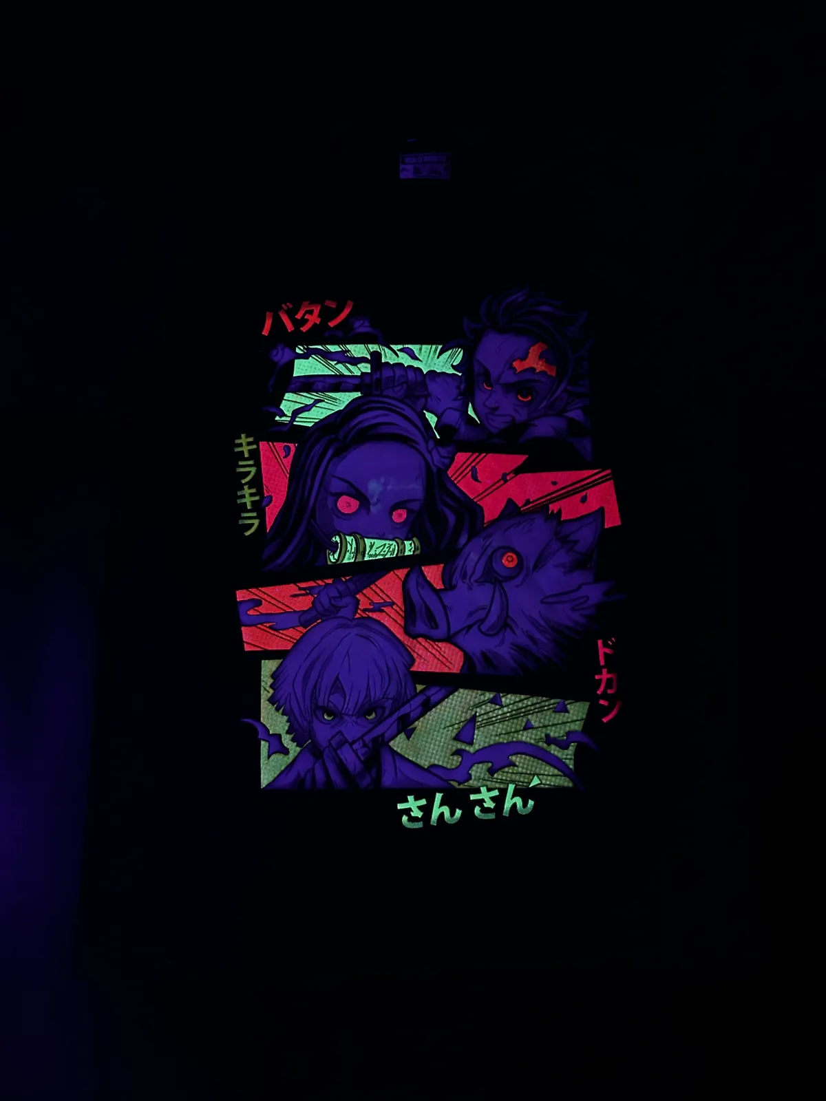 Demon Slayer-LIMITED EDITION NEON UV-ACTIVE TEE