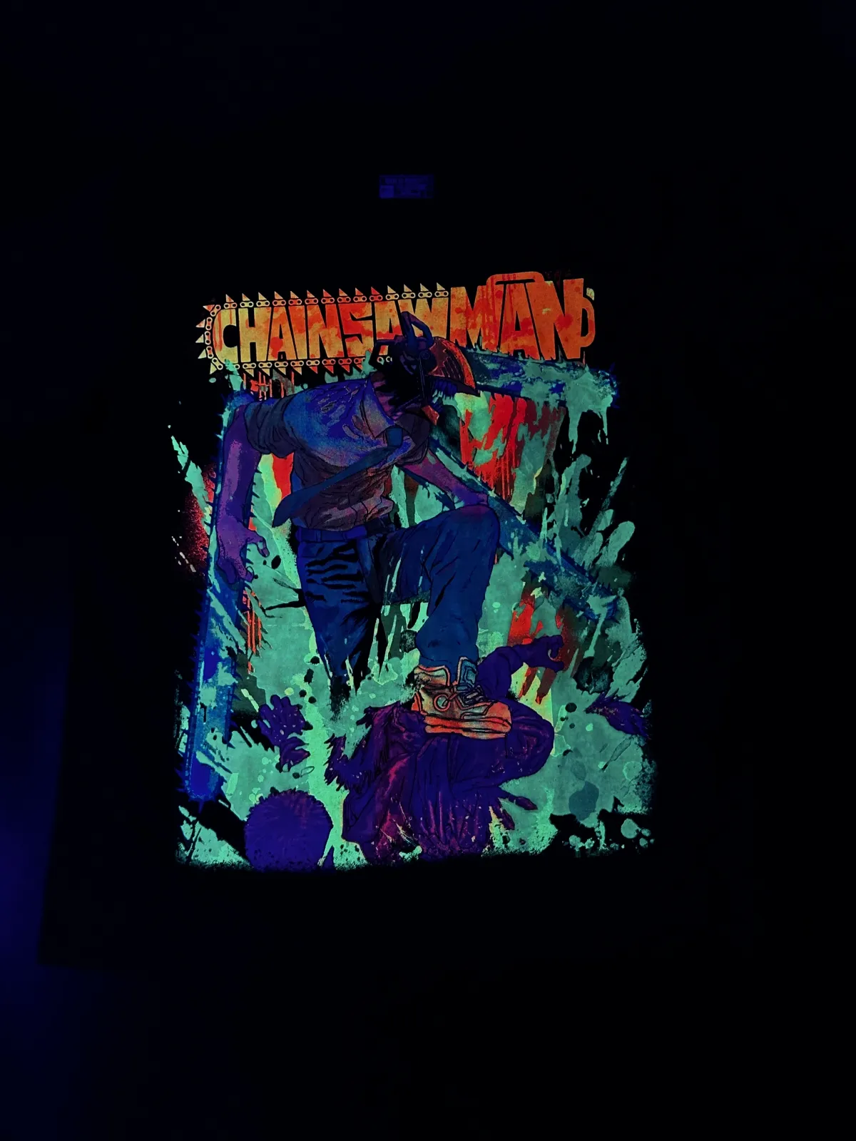 CHAINSAWMAN-LIMITED EDITION NEON UV-ACTIVE TEE