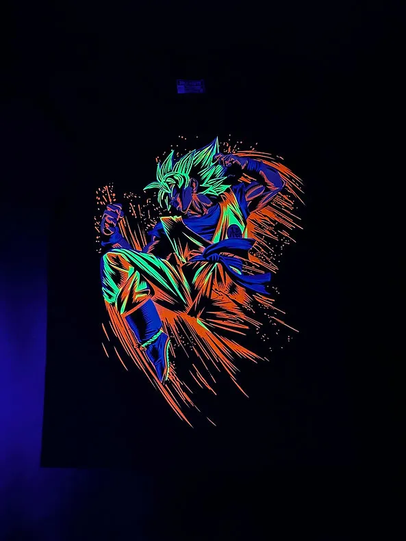 Goku Saint Seiya 2 -LIMITED EDITION NEON UV-ACTIVE TEE