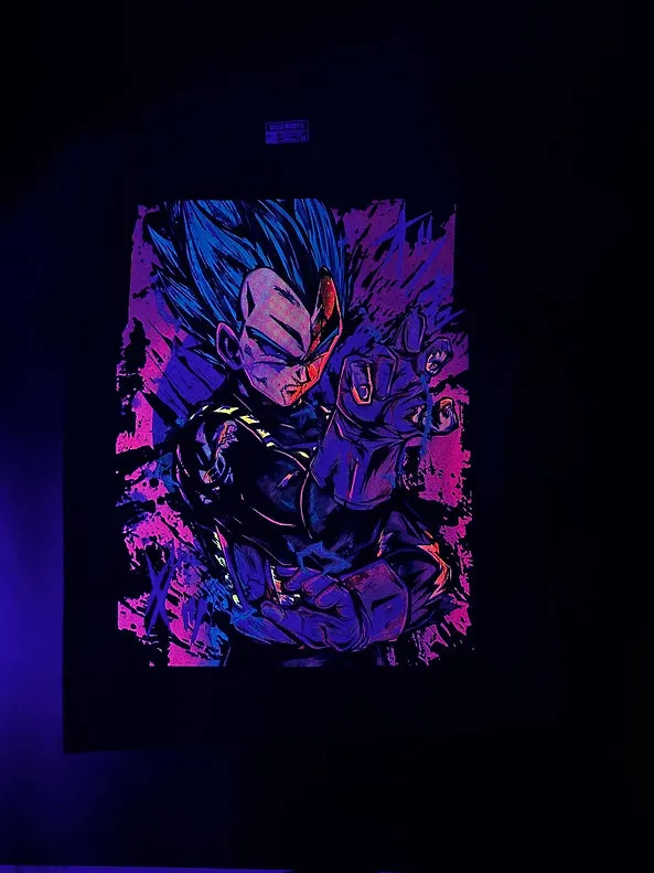 Vegeta All the Way -LIMITED EDITION NEON UV-ACTIVE TEE
