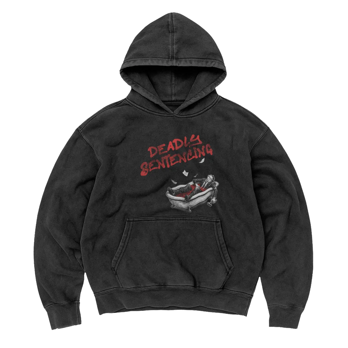Deadly Sentencing Washed Hoodiea
