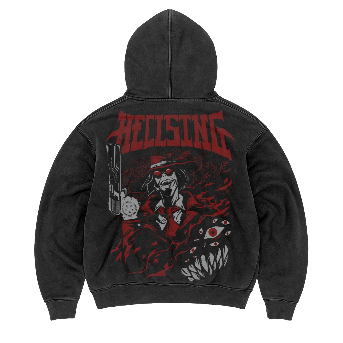 Hellsing: No Life King  Washed Hoodie